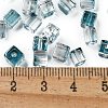 Spray Painted Glass Seed Beads SEED-A034-01E-4