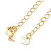 Heart Brass End with Chains KK-H532-10B-G-2