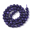 Natural Quartzite Jade Beads Strands G-S150-57-8mm-1-2