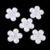 Plating Opaque Acrylic Imitation Shell Bead Cap OACR-P039-03D-1