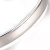 304 Stainless Steel Cuff Bangles STAS-I110-10-8mm-4