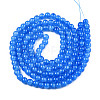 Baking Paint Crackle Glass Beads Strands X-DGLA-Q023-6mm-YS16-3