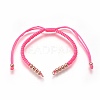 Nylon Cord Braided Bead Bracelets Making BJEW-F360-FRG11-1