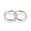 Tarnish Resistant 304 Stainless Steel Saw Cut Open Jump Rings STAS-P212-25P-08-1