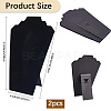 2-Slot Paperboard Covered with Lint Cloth Slant Back Bust Shaped Necklace Display Stands NDIS-WH20015-02A-2