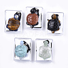 Natural & Synthetic Gemstone Pendant Necklaces G-T113-09-B-5