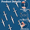 20Pcs 2 Styles 304 Stainless Steel Pendants FIND-HS0002-02-4