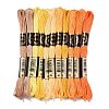 11 Skeins 11 Colors 6-Ply Polyester Embroidery Floss OCOR-M009-01B-09-1