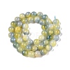 Dyed Natural White Jade Beads Strands G-T138-8mm-210-6-2