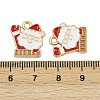 Christmas Themes Alloy Enamel Pendants ENAM-Z023-01G-02-3