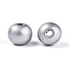 Spray Painted Round Natural Schima Wood Beads WOOD-A018-8mm-02-2
