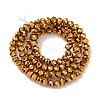 Electroplate Transparent Glass Beads Strands EGLA-A034-T4mm-UA01-5