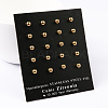304 Stainless Steel Ball Stud Earrings EJEW-5558-4mm-G-2