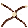 Half Finished Twisted Milan Rope Slider Bracelets FIND-G032-01G-18-3