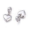Tarnish Resistant 304 Stainless Steel European Dangle Charms STAS-M274-113P-2