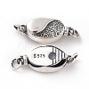925 Sterling Silver Box Clasps STER-D035-18AS-2