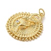 Brass Micro Pave Cubic Zirconia Pendants KK-R162-032A-G-2