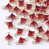 Transparent Glass Links connectors X-GLAA-T007-14D-1