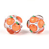 Fruit Round Resin Beads RESI-T059-03G-2