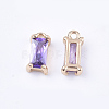 Transparent Glass Charms GLAA-T007-13C-2