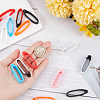 18Pcs 9 Colors Silicone Pendant SIL-GF0001-21-3