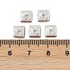 Brass Rhinestone Spacer Beads RSB072-08S-2