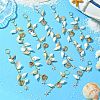Shell Hair Accessories Chain Clips for Woman Girls OHAR-AB00005-5