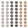  24Pcs 3 Colors Alloy & Brass Snap Buttons FIND-NB0003-65-1