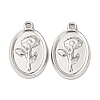 304 Stainless Steel Pendants STAS-I358-12P-07-1