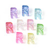 UV Plating Transparent Acrylic European Beads OACR-M027-02R-2
