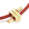 Braided Steel Wire Bracelets Making BJEW-H610-02G-02-2