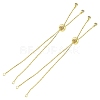 Rack Plating Brass Box Chain Slider Bracelets MAK-YW0001-04G-1