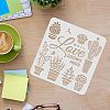 Plastic Reusable Drawing Painting Stencils Templates DIY-WH0172-461-3