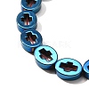 Electroplated Synthetic Non-magnetic Hematite Beads Strands G-L613-Z01-02A-3