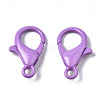 Spray Painted Eco-Friendly Alloy Lobster Claw Clasps X-PALLOY-T080-06D-NR-4