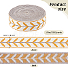 12M Polyester Jacquard Leaf Ribbon OCOR-OC0001-46B-2