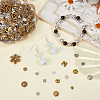 320Pcs 16 Styles Tibetan Style Alloy 4-Petal Bead Caps TIBE-PA0001-22-4