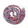 Baking Paint Glass Beads Strands X-DGLA-Q023-6mm-DB69-2