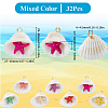 32Pcs Summer Beach Natural Shell Pendants FIND-SC0012-34-2