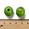 St. Patrick's Day Series Printed Schima Wood European Beads WOOD-V002-01K-3