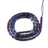 Electroplate Glass Beads Strands EGLA-K014-B-FP09-2