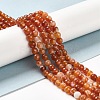 Natural Striped Agate/Banded Agate Beads Strands G-A246-8mm-03-5