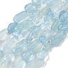 Natural Aquamarine Beads Strands G-P433-06A-2