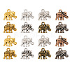 Craftdady 160Pcs 8 Colors Tibetan Style Alloy Charms FIND-CD0001-07-2
