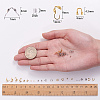 Brass Crimp Beads Covers KK-SC0001-09-4
