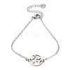 Tarnish Resistant 201 Stainless Steel Link Bracelets with Cable Chains BJEW-P297-01P-C-1