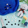 60Pcs 2 Colors Resin Cat Shape Buttons BUTT-AR0001-36-4