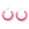Plastic Pearl Bead Ear Studs for Women EJEW-K245-03G-2