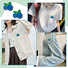 24Pcs Blueberry Computerized Embroidery Cloth Iron On/Sew On Patches PATC-BC0001-24-5