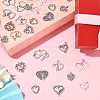 100pcs 10 Style Tibetan Style Alloy Charms TIBEP-CJ0001-39-5